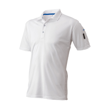 ベンチレーション半袖ポロシャツ【41015-ATK】 09.ホワイト