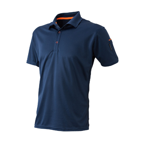 ベンチレーション半袖ポロシャツ【41015-ATK】 11.ネイビー