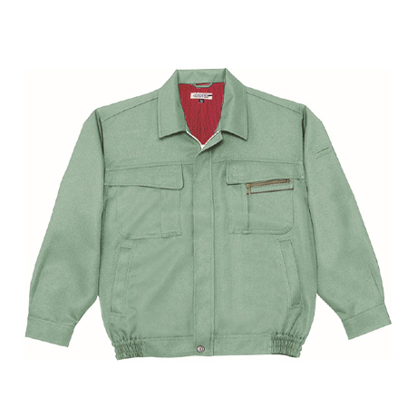 撥水加工長袖ブルゾン【42500-JIC】 C104.スプレーグリーン