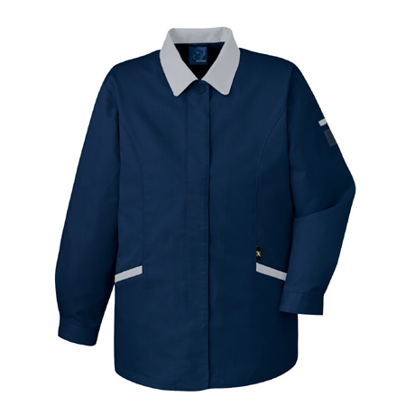 ストレッチエコ5バリュースモック【43805-JIC】 C011.ネービー