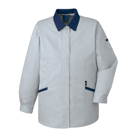 ストレッチエコ5バリュースモック【43805-JIC】 C036.シルバー