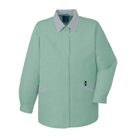 ストレッチエコ5バリュースモック【43805-JIC】 C062.スモークグリーン