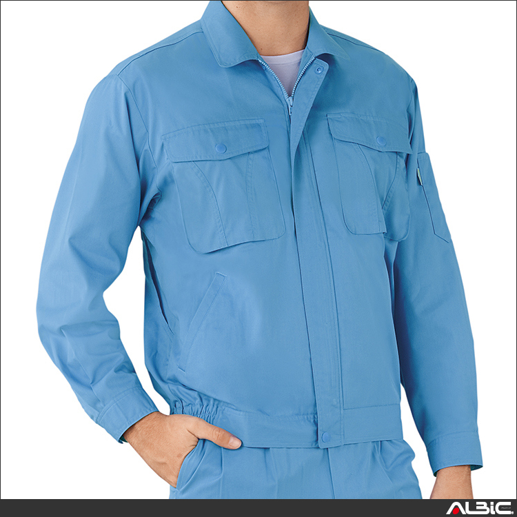 エコ製品制電シンプル長袖ブルゾン【44300-JIC】 商品写真