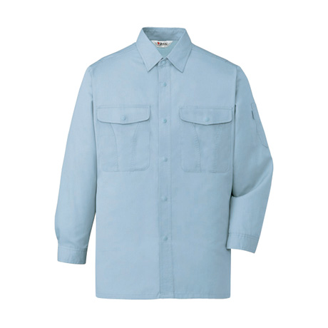 帯電防止長袖シャツ【44304-JIC】 C112.スカイグレー