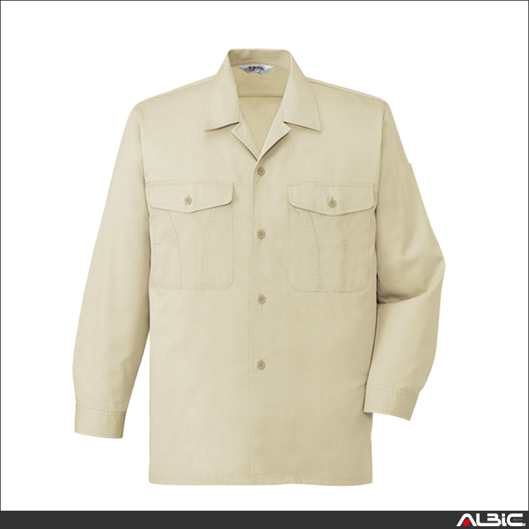 帯電防止長袖オープンシャツ【44324-JIC】 商品写真