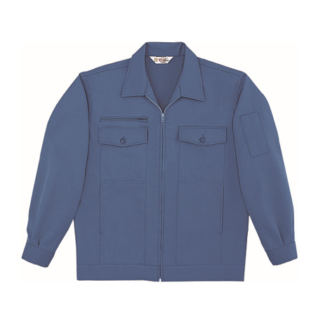 制電ストレッチジャンパー（前ファスナー）【4500-JIC】 C005.ブルー