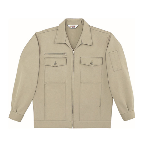 制電ストレッチジャンパー（前ファスナー）【4500-JIC】 C017.アイボリー