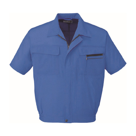 清涼エコ半袖ブルゾン【46510-JIC】 C080.ロイヤルブルー