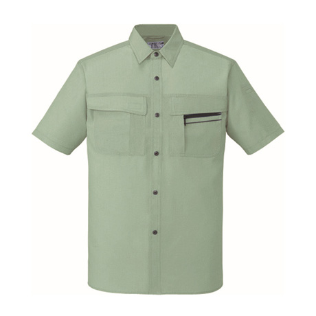清涼エコ半袖シャツ【46514-JIC】 C104.スプレーグリーン