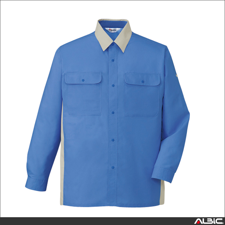 ストレッチエコ制電長袖シャツ【46804-JIC】 商品写真