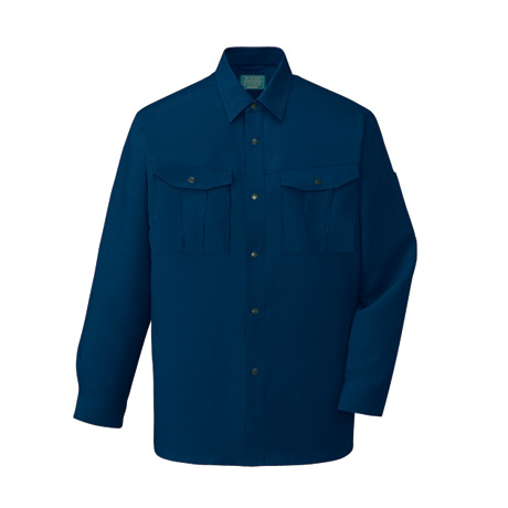 エコ長袖シャツ【46904-JIC】 C011.ネービー