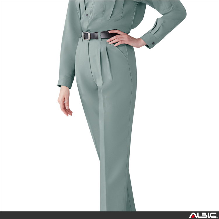 エコ通気性レディースツータックパンツ【46906-JIC】 商品写真