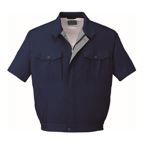 エコ通気性半袖ブルゾン【46910-JIC】 C011.ネービー