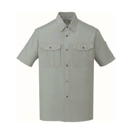 エコ通気性半袖シャツ【46914-JIC】 C039.アースグリーン