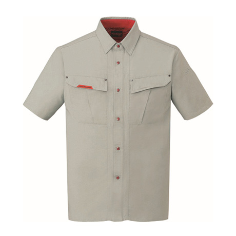 抗菌防臭半袖シャツ【47514-JIC】 C117.アッシュ