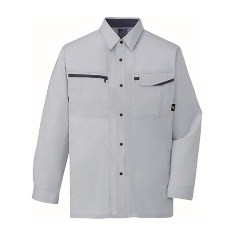 エコ5バリュー多機能長袖シャツ【47804-JIC】 C036.シルバー