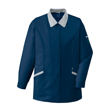 エコ5バリュー長袖スモック【47825-JIC】 C011.ネービー