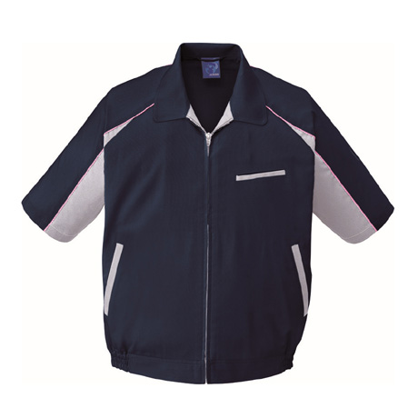 エコ5バリュー多機能切り替え半袖ブルゾン【47830-JIC】 C011.ネービー