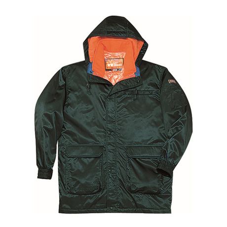 ダブルライナー防寒コート（フード付）【48013-JIC】 C012.グリーン