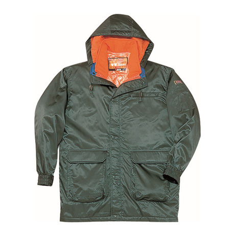 ダブルライナー防寒コート（フード付）【48013-JIC】 C062.スモークグリーン