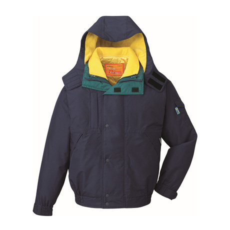 ダブルライナー防水防寒ブルゾン(フード付)【48050-JIC】 C030.ダークブルー