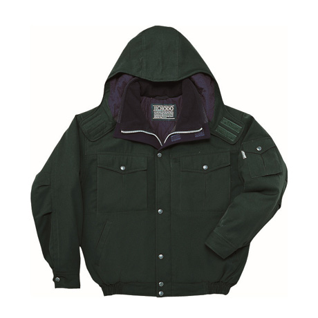 帯電防止撥水防寒ブルゾン（フード付）【48120-JIC】 C012.グリーン
