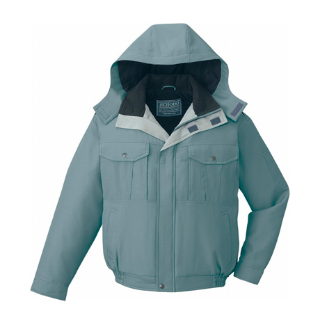エコ防寒ブルゾン（フード付）【48140-JIC】 C072.ミストグリーン