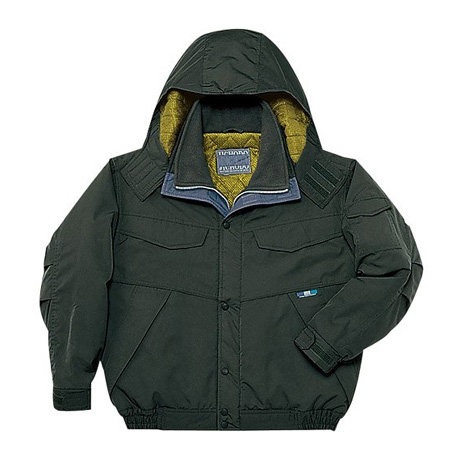 撥水防寒ブルゾン（フード付）【48170-JIC】 C053.ダークグリーン