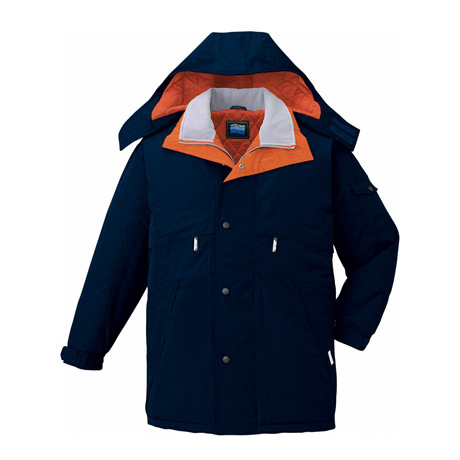 耐久撥水加工防寒コート(フード付)【48233-JIC】 C011.ネービー