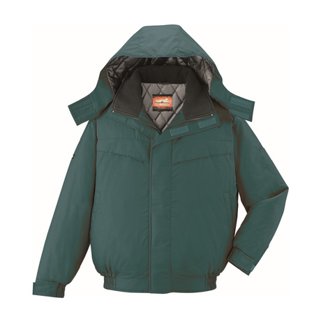 裏アルミ防寒ブルゾン（フード付）【48440-JIC】 C012.グリーン