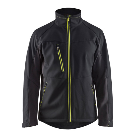 BLAKLADER　2層防風ソフトシェルジャケット【4950-2516-BBO】 9933.ブラックイエロー