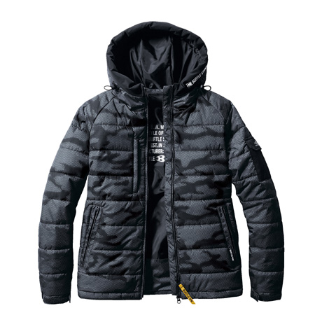 防寒フーディジャケット【5030-BAT】 64.アーバンブラック