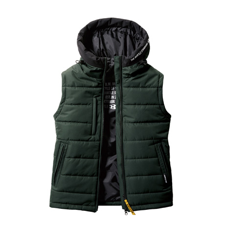 防寒フーディベスト【5034-BAT】 61.アーミカーキ