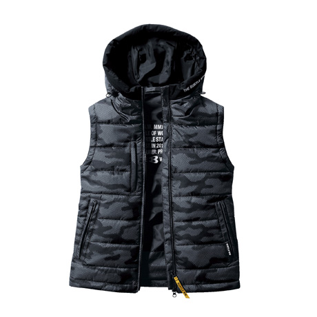 防寒フーディベスト【5034-BAT】 64.アーバンブラック