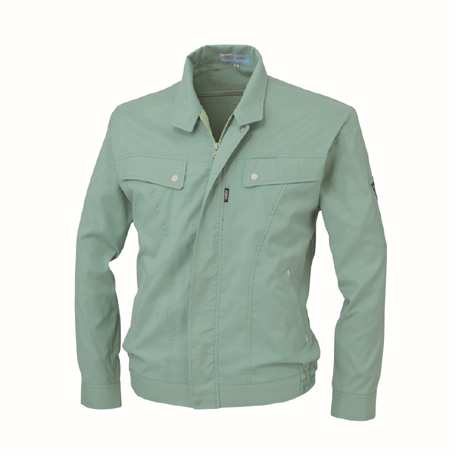 形態安定長袖ブルゾン【5040-XEB】 60.グリーン