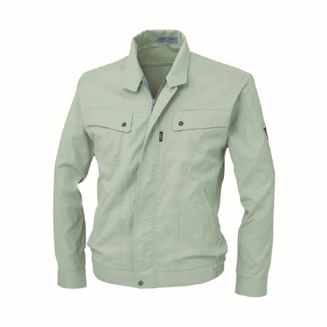 形態安定長袖ブルゾン【5040-XEB】 61.モスグリーン