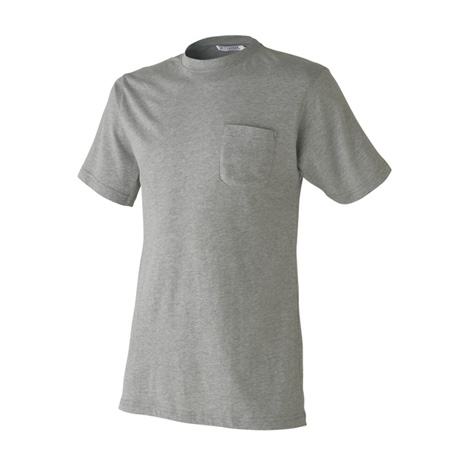 胸ポケット付き半袖Tシャツ【505015-ATK】 07.グレー