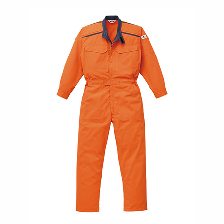 つなぎ服（防炎）【5102-YDT】 003.オレンジ