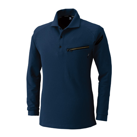 ワークニットショートポロシャツ【5105-TSD】 45.ネイビー