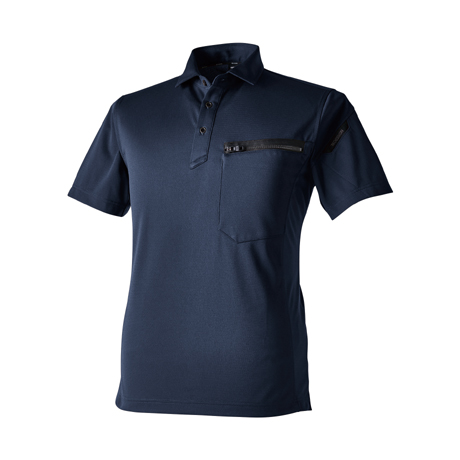 T/Cワークニットショートポロシャツ【51355-TSD】 45.ネイビー
