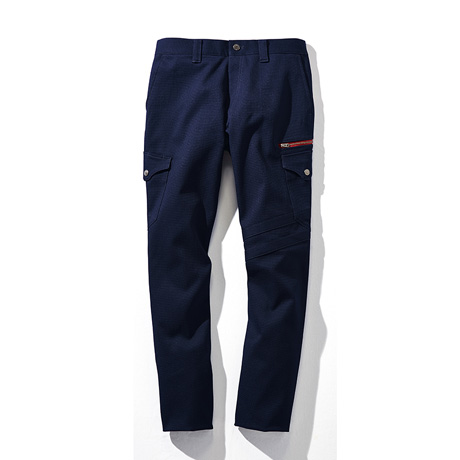 Jawinストレッチノータックカーゴパンツ【52702-JIC】 C011.ネービー