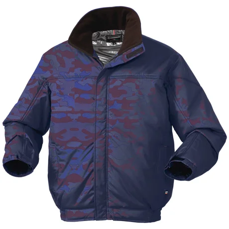 防寒ジャンパー 迷彩ネイビー 【54212-KRO】 