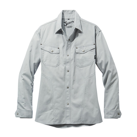 ワイルド長袖シャツ【55104-JIC】 C036.シルバー