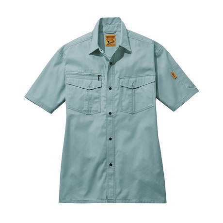 ラフスタイル半袖シャツ【55214-JIC】 C039.アースグリーン