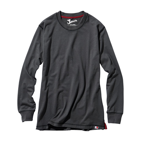 Jawin吸汗速乾長袖Tシャツ【55304-JIC】 C048.チャコールグレー