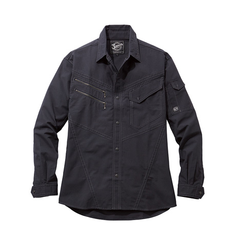 ワイルドワーク長袖シャツ【55404-JIC】 C131.シックブラック