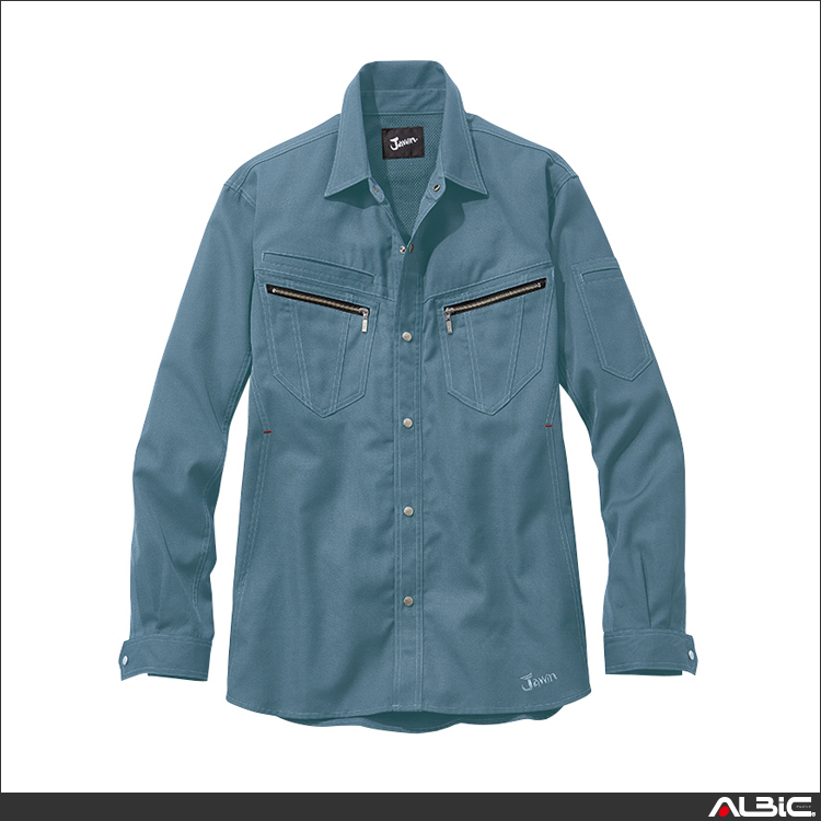 カジュアルワーク長袖シャツ【55804-JIC】 商品写真