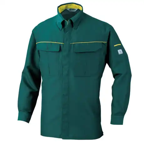 作業服 長袖シャツ グリーン 【5625-BBO】 