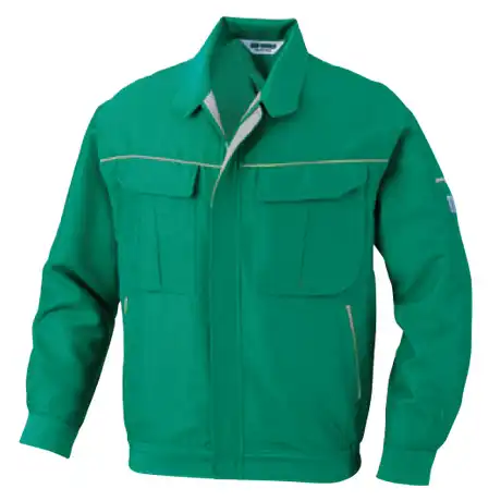 作業服 長袖ブルゾン グリーン×イエロー 【5627-BBO】 