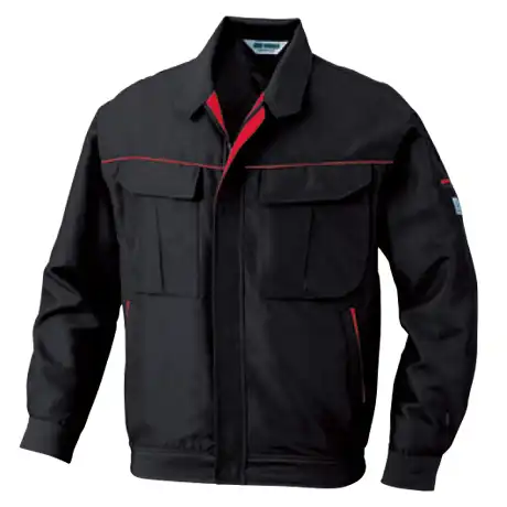 作業服 長袖ブルゾン ラック×レッド 【5627-BBO】 